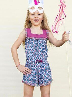 Matilda Jane Girls Dream Chasers Rainbow Fringe Romper 8